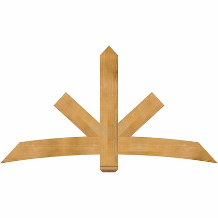 Ekena Millwork Alberta Rough Sawn Timber Gable Bracket, Western Red Cedar, 72"W x 39"H x 2"D x 6"F, 13/12 Pitch GBW072X39X0206ALB00RWR